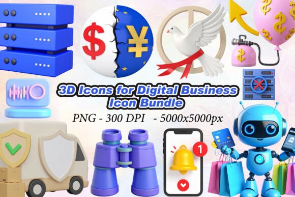 3D Icons for Digital Business: Elevate Your Brand Identity and User Experience