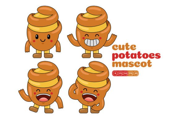Cute Potatoes Mascot Vector Pack 02: A Design Game-Changer