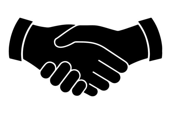 Handshake Silhouette Vector: A Versatile Design Resource for Business and Partnership