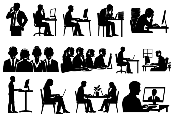 Office Work Environment SVG, EPS, PNG for Real Projects That Need a Professional Touch