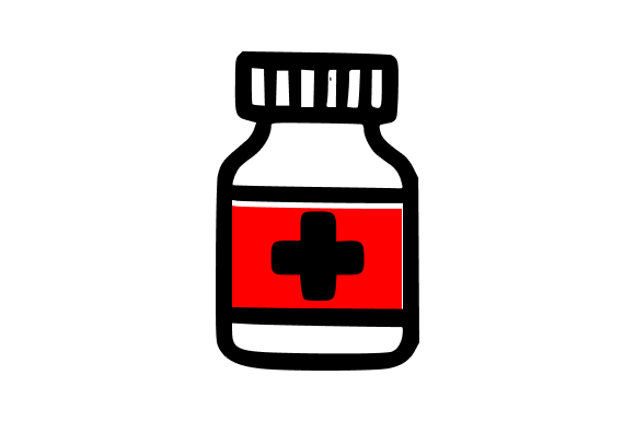 Prescription Medicine Bottle Drug Pharma Design Asset
