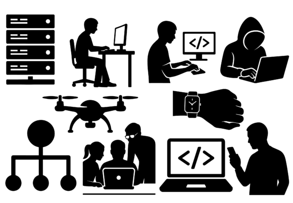 Technology Devices Tools SVG EPS PNG Vector Bundle
