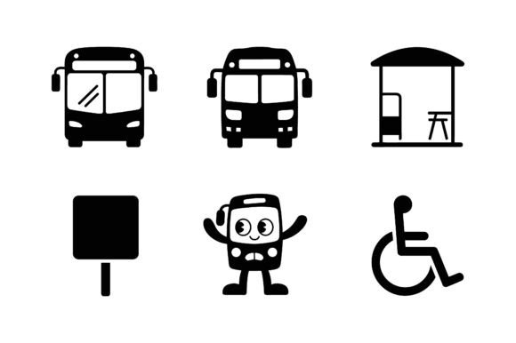 The Visual Vocabulary of Urban Mobility: Exploring the Bus Transportation Transit Icon Set EP