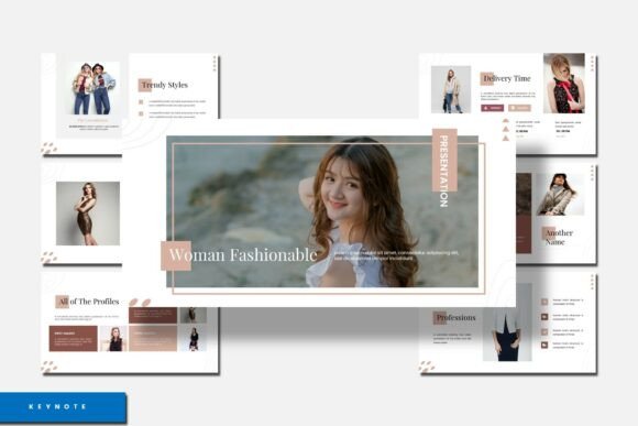 Woman Fashionable – Keynote Template